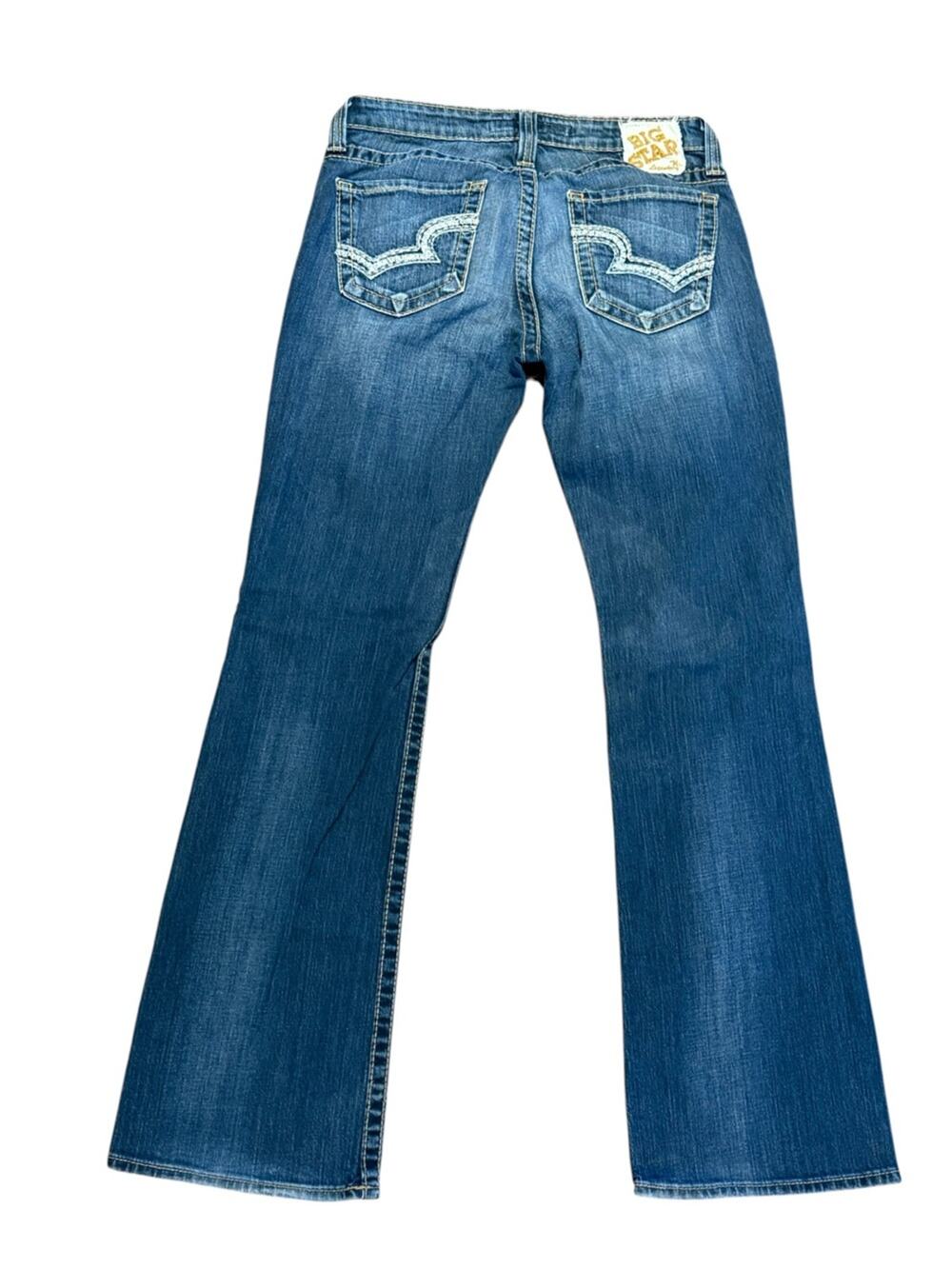 Big Star Casey Low Rise Women's 29R x 32.5” Blue Boot Cut Jeans